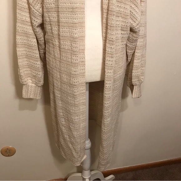 Anthropologie Crochet Long Cardigan Sweaterter Duster One Size Fits Most - Picture 3 of 13